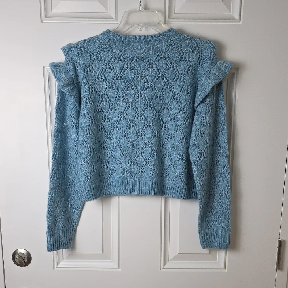 The Children's Place Light Blue Lace Sweater. Size 14